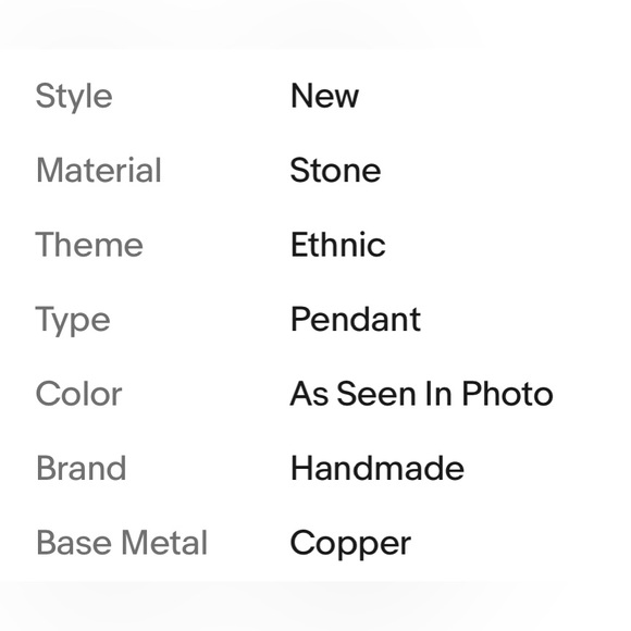 FOSSIL CORAL PENDANT - Picture 5 of 6